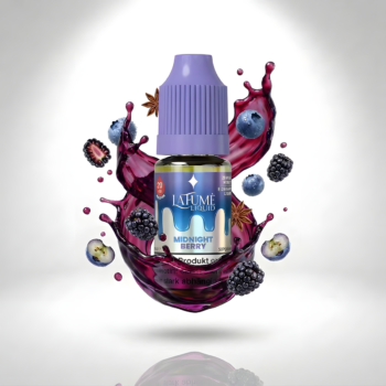 La Fume Liquid Midnight Berry 20 mg/ml - Flasche mit Splash-Motiv