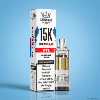 Al Fakher Crown Bar 15K Pro Max Pod Blue Razz Rush - Detailansicht
