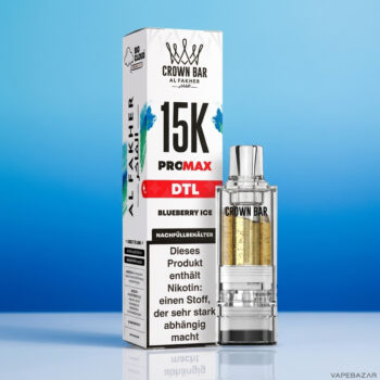 Al Fakher Crown Bar 15K Pro Max Pod Blueberry Ice - Detailansicht