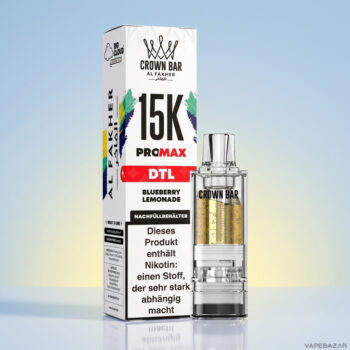 Al Fakher Crown Bar 15K Pro Max Pod Blueberry Lemonade - Detailansicht