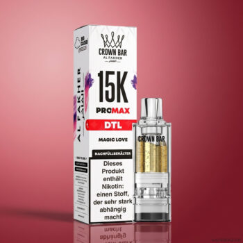 Al Fakher Crown Bar 15K Pro Max Pod Magic Love - Detailansicht