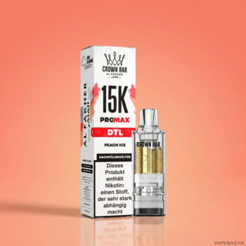 Al Fakher Crown Bar 15K Pro Max Pod Peach Ice - Detailansicht
