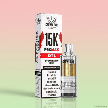Al Fakher Crown Bar 15K Pro Max Pod Strawberry Kiwi - Detailansicht