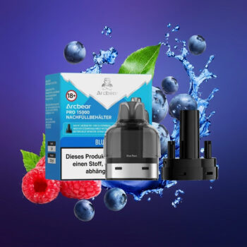 Arcbear Pro 15000 Nachfüllset – Blue Razz – Liquid-Pod und Coil-Pod