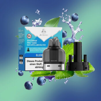 Arcbear Pro 15000 Nachfüllset – Blueberry Mint – Liquid-Pod und Coil-Pod