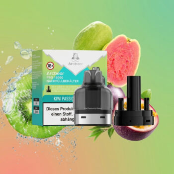 Arcbear Pro 15000 Nachfüllset – Kiwi Passionfruit Guava – Liquid-Pod und Coil-Pod