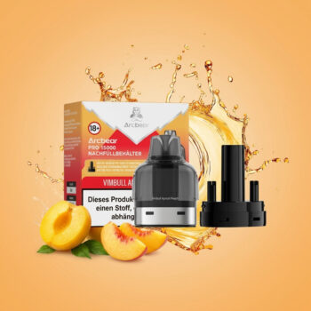 Arcbear Pro 15000 Vimbull Apricot Peach | Vapebazar Arcbear Pro 15000 Nachfüllset – Vimbull Apricot Peach – Liquid-Pod Und Coil-Pod
