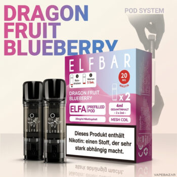 ELFBAR ELFA Pods – Dragon Fruit Blueberry – Rückseite