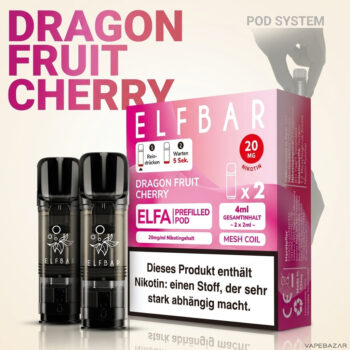 ELFBAR ELFA Pods – Dragon Fruit Cherry – Rückseite