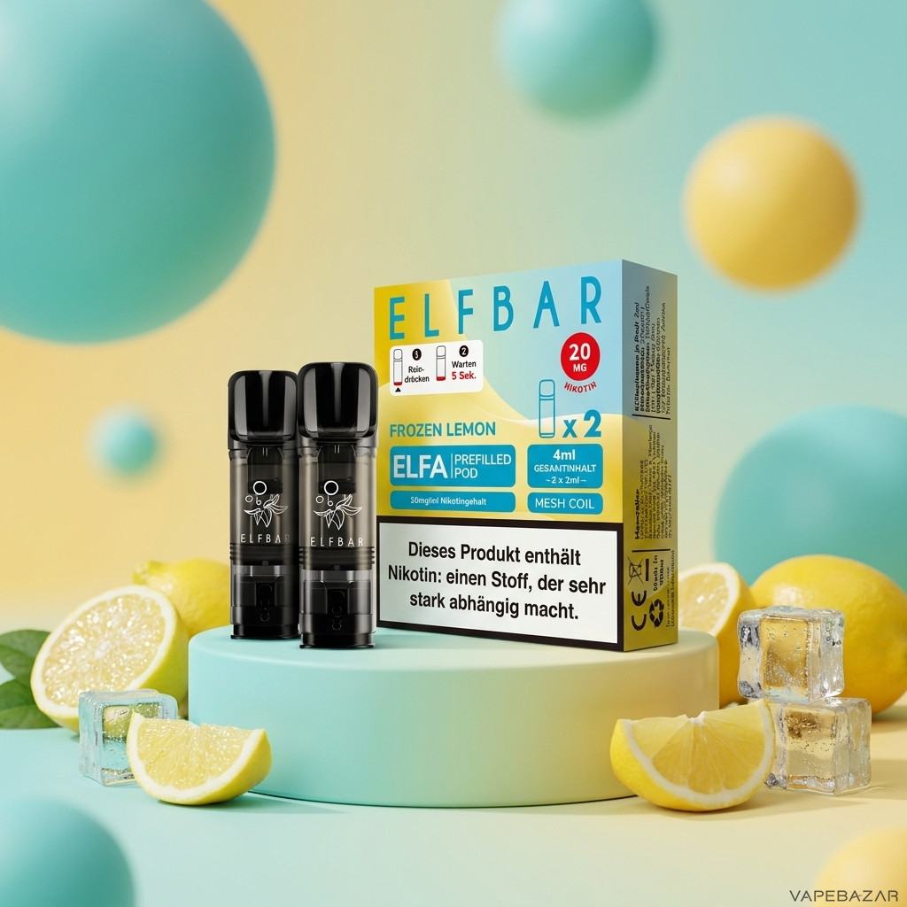 Elfa Pods Frozen Lemon | Vapebazar Elfbar Elfa Pods – Frozen Lemon – 2Er Pack