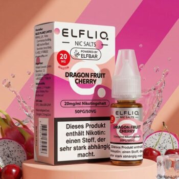 Elfliq Nikotinsalz Liquid Dragon Fruit Cherry 10 ml Flasche