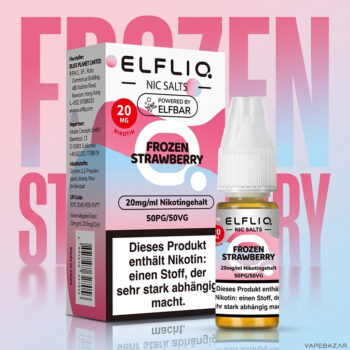 ELFLIQ Frozen Strawberry Nikotinsalz Liquid 10 ml – Flasche und Verpackung
