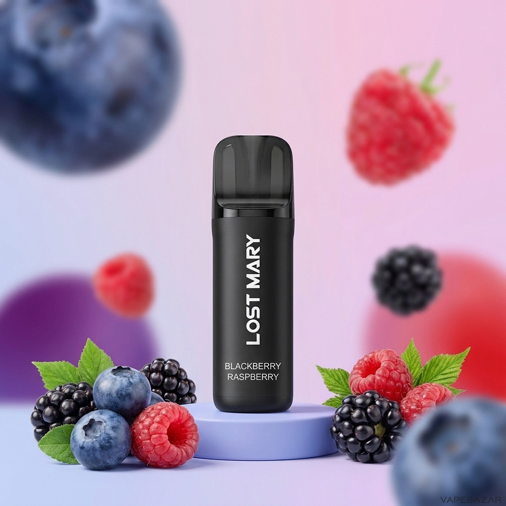 Lost Mary Wavi Blackberry Raspberry | Vapebazar Lost Mary Wavi Prefilled Pod Blackberry Raspberry - 2Er Pack Verpackung