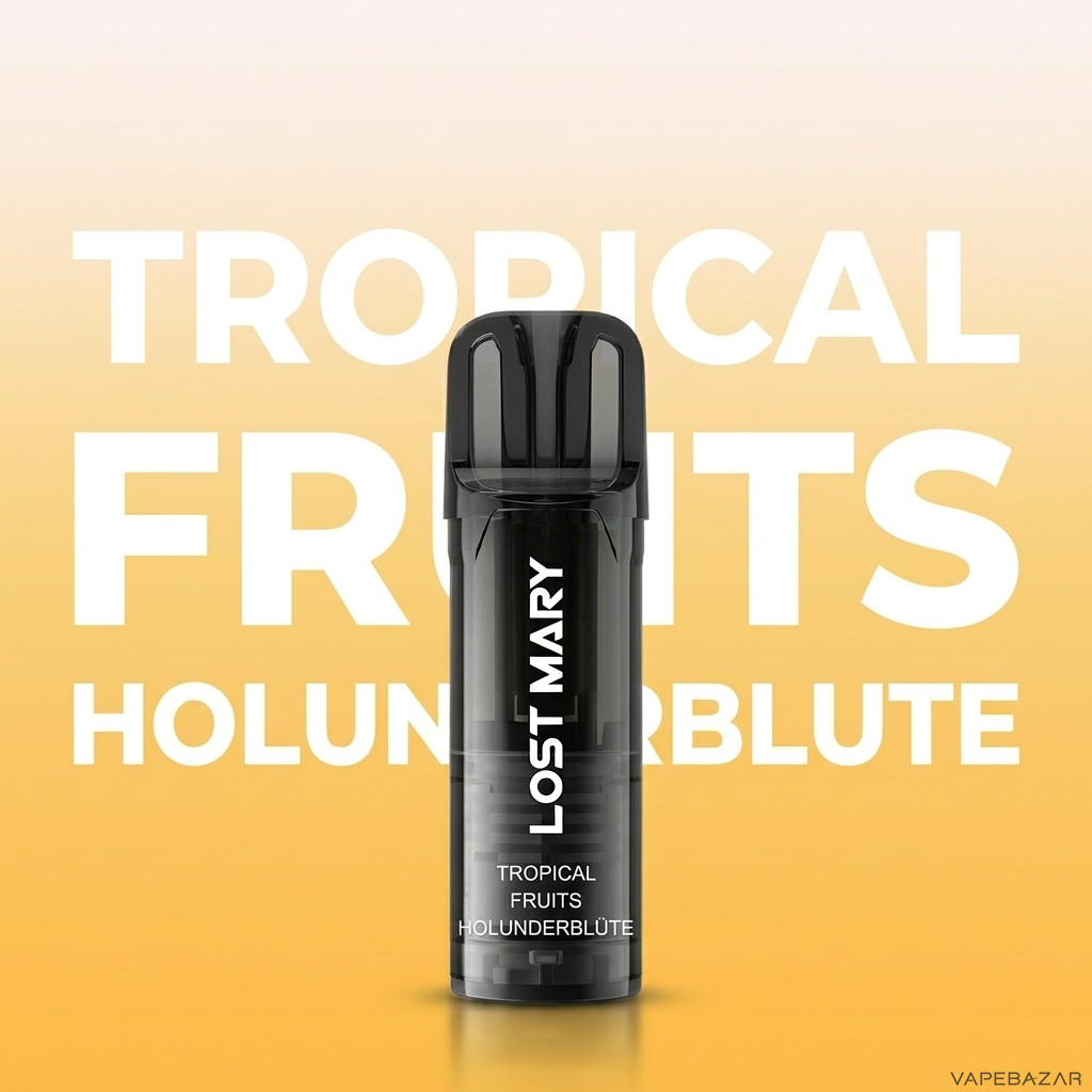 Lost Mary Wavi Tropical Fruits Holunderbluete Zweitbild | Vapebazar Lost Mary Wavi Pod Tropical Fruits Holunderblüte - Pods Und Verpackung