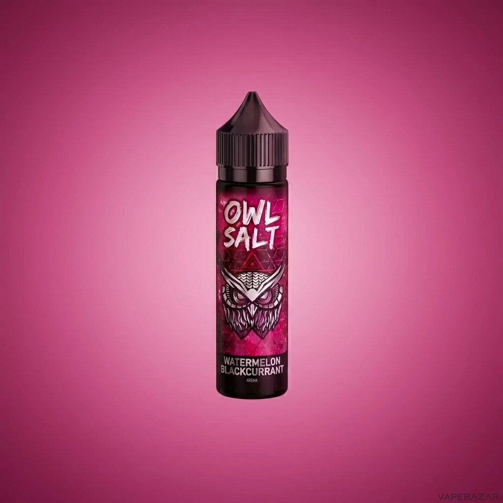 OWL Salt Watermelon Blackcurrant Zweitbild | Vapebazar Owl Salt Longfill Watermelon Blackcurrant – Aroma, Rückseite