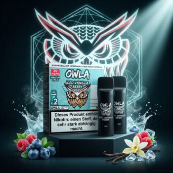 OWLA Pods – Iced Vanilla Berry – 2er Pack Prefilled Pods