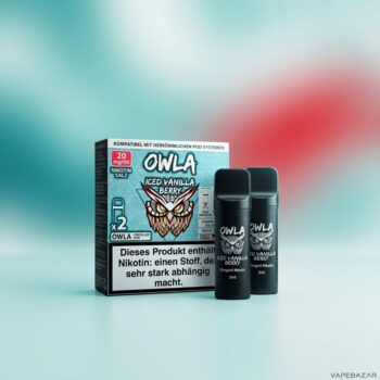 OWLA Pods – Iced Vanilla Berry – Rückseite