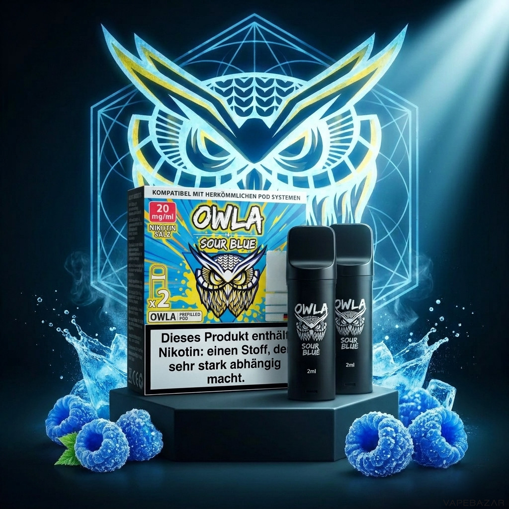 Owla Pods Sour Blue | Vapebazar Owla Pods – Sour Blue – 2Er Pack Prefilled Pods