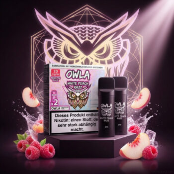 OWLA Pods – White Peach Razz – 2er Pack Prefilled Pods