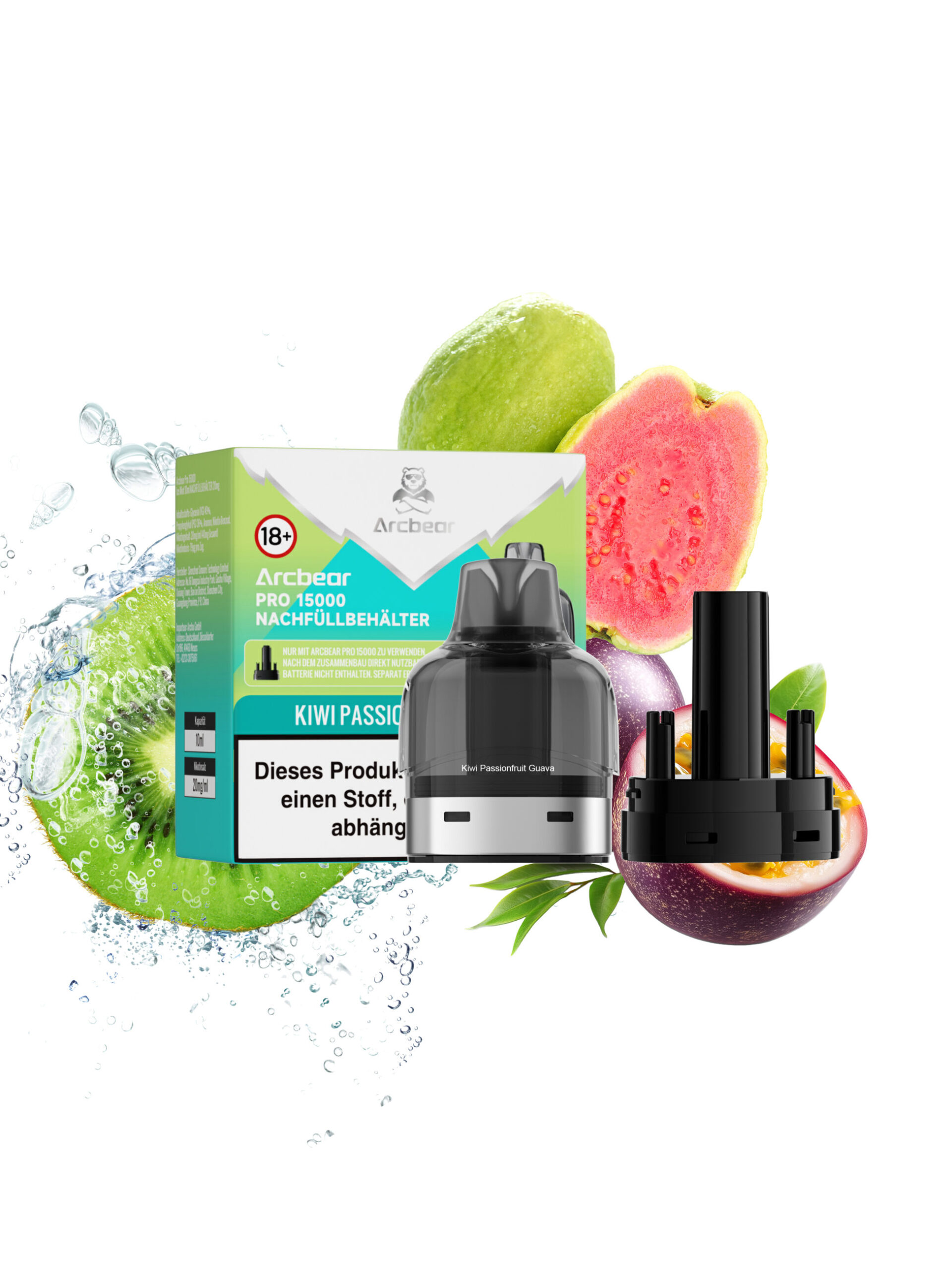 arcbear pro 15000 kiwi passionfruit guava liquid pod 1 scaled 1 | Vapebazar Arcbear Pro 15000 – Kiwi Passionfruit Guava – Liquid-Pod 10 Ml