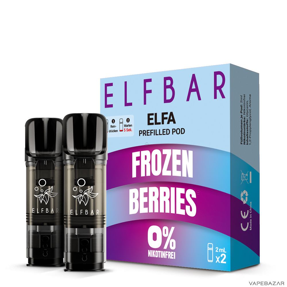 frozen berries 2 | Vapebazar Elfbar Elfa Pods Nikotinfrei – Frozen Berries – 2X 2 Ml, 0 Mg/Ml