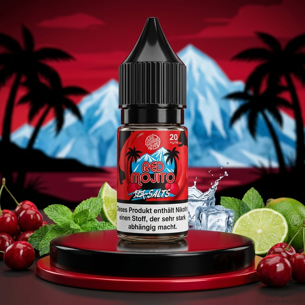 187 Nic Salts Red Mojito | Vapebazar 187 Salt Liquid Red Mojito - 10 Ml Nikotinsalz Liquid Flasche