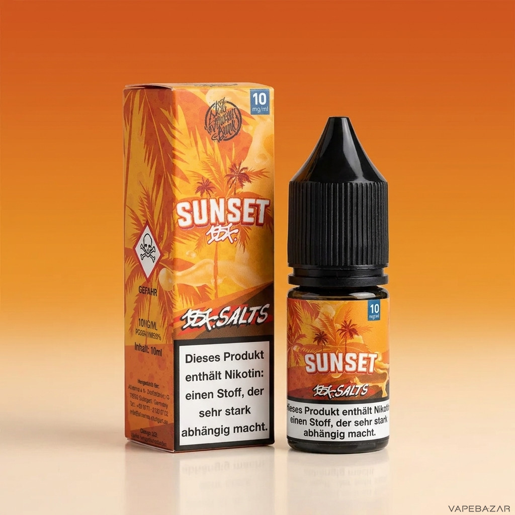187 Nic Salts Sunset Zweitbild | Vapebazar 187 Salt Liquid Sunset - Detailansicht