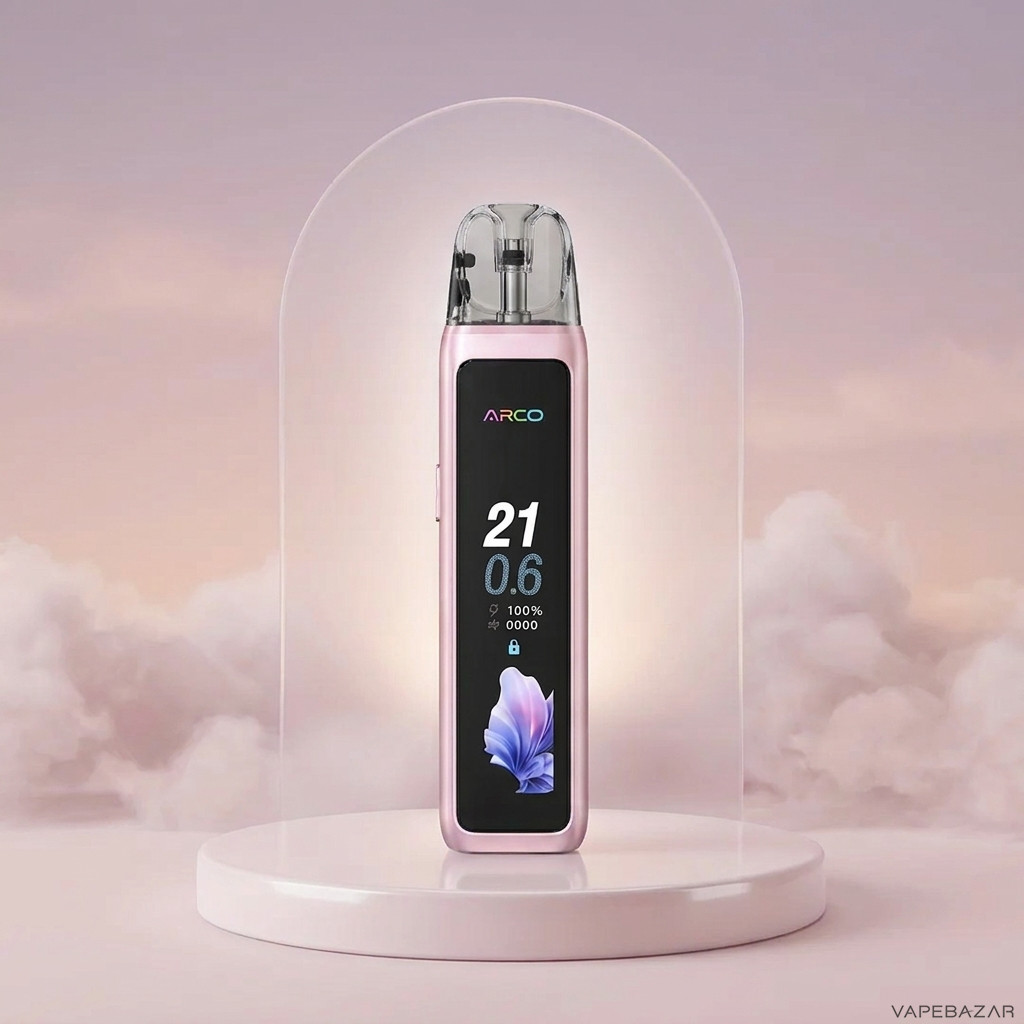 Adalya Arco Max Kit Pale Pink | Vapebazar Adalya Arco Max Open Pod Kit In Pale Pink - Geraet Mit Pod