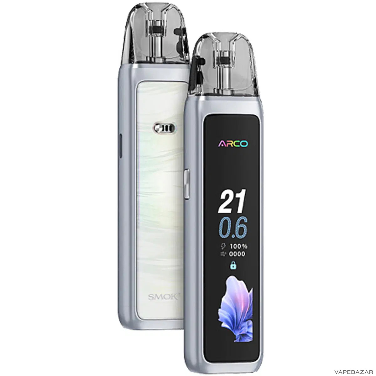 Adalya Arco Max Kit Silver Drittbild | Vapebazar Adalya Arco Max Open Pod Kit Silver - Produktbild