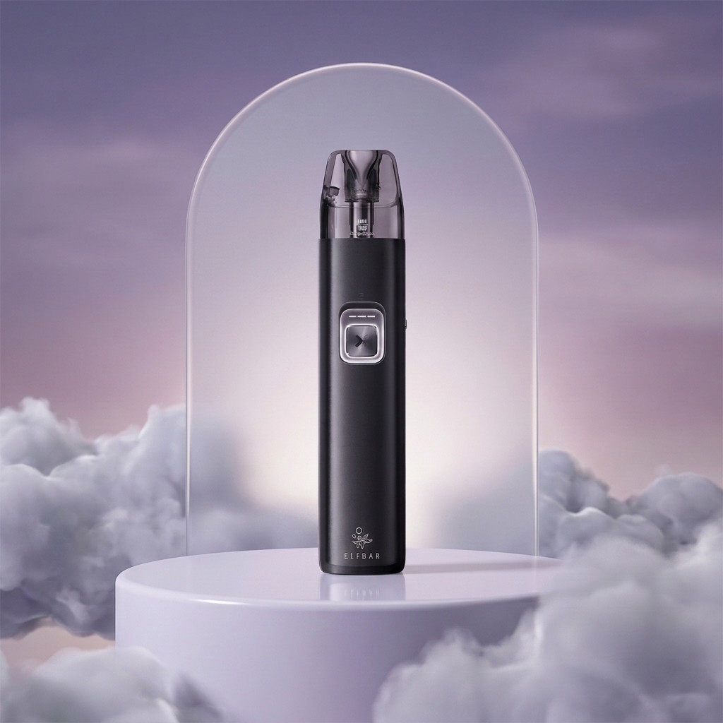 ELFBAR ELFX 2.0 Matte Black | Vapebazar Elfbar Elfx 2 Pod Kit In Matte Black - Geraet Mit Eingesetztem Pod