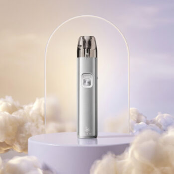 Elfbar ELFX 2 Pod Kit in Titanium Silver - Geraet mit eingesetztem Pod