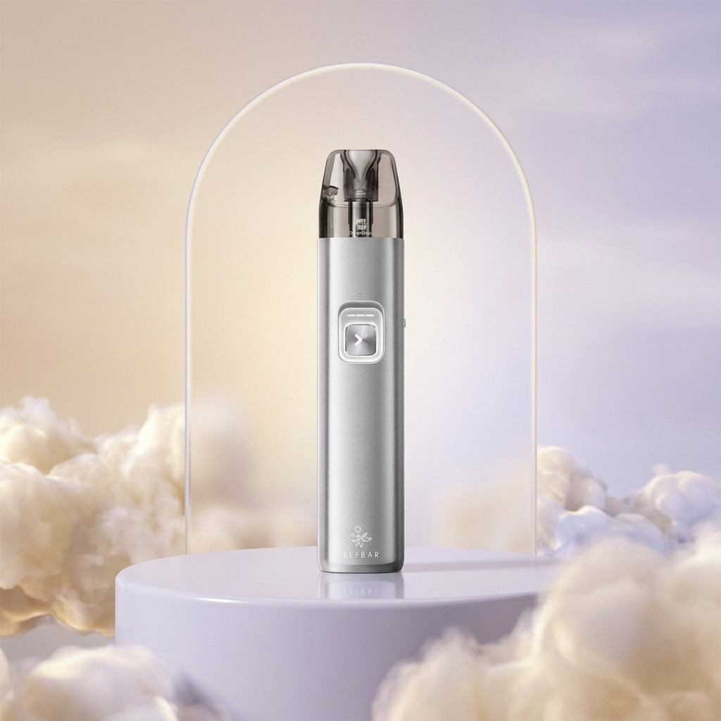 ELFBAR ELFX 2.0 Titanium Silver | Vapebazar Elfbar Elfx 2 Pod Kit In Titanium Silver - Geraet Mit Eingesetztem Pod