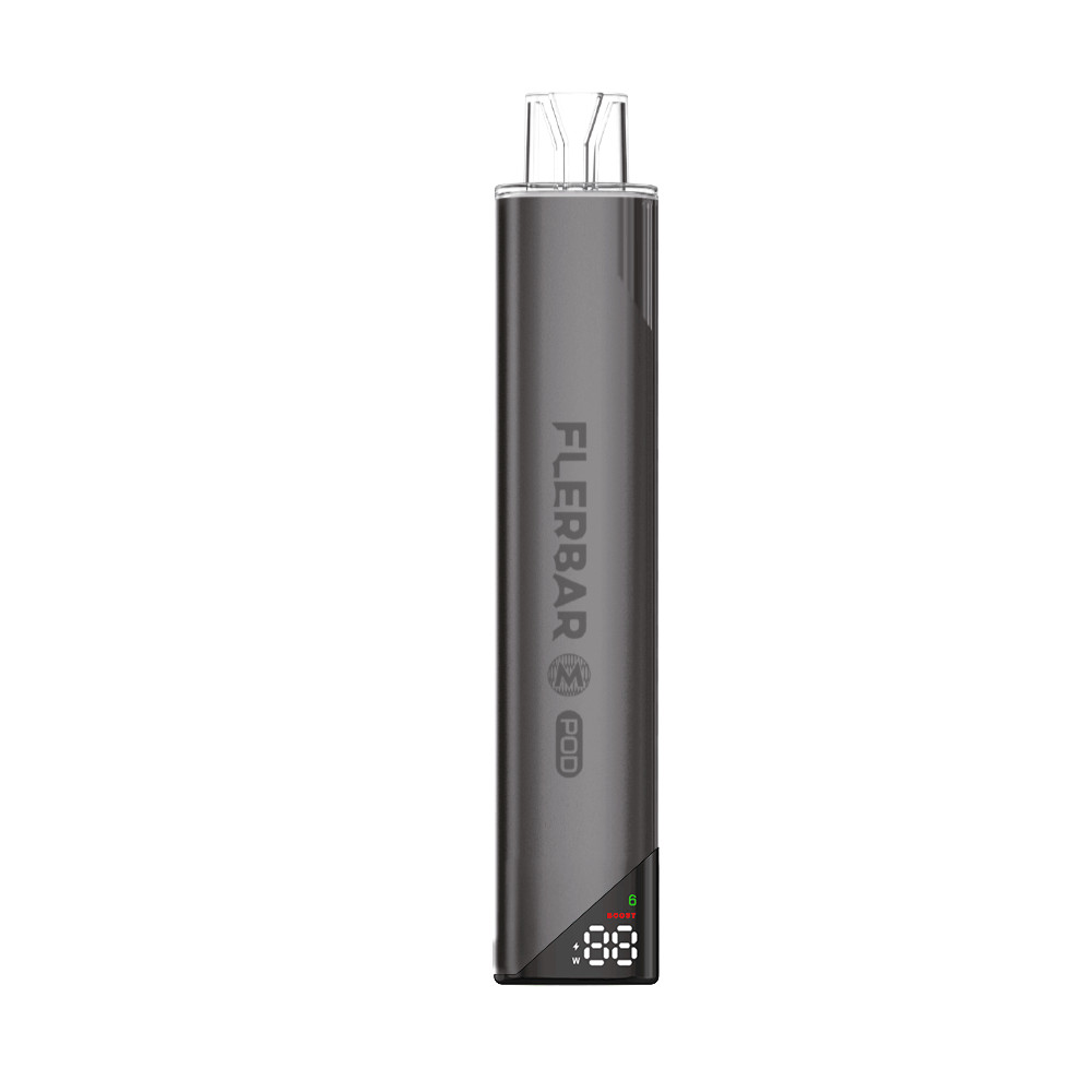 Flerbar M Akku Grau Drittbild | Vapebazar Flerbar M Pod Kit Grau - Produktbild Auf Weiss