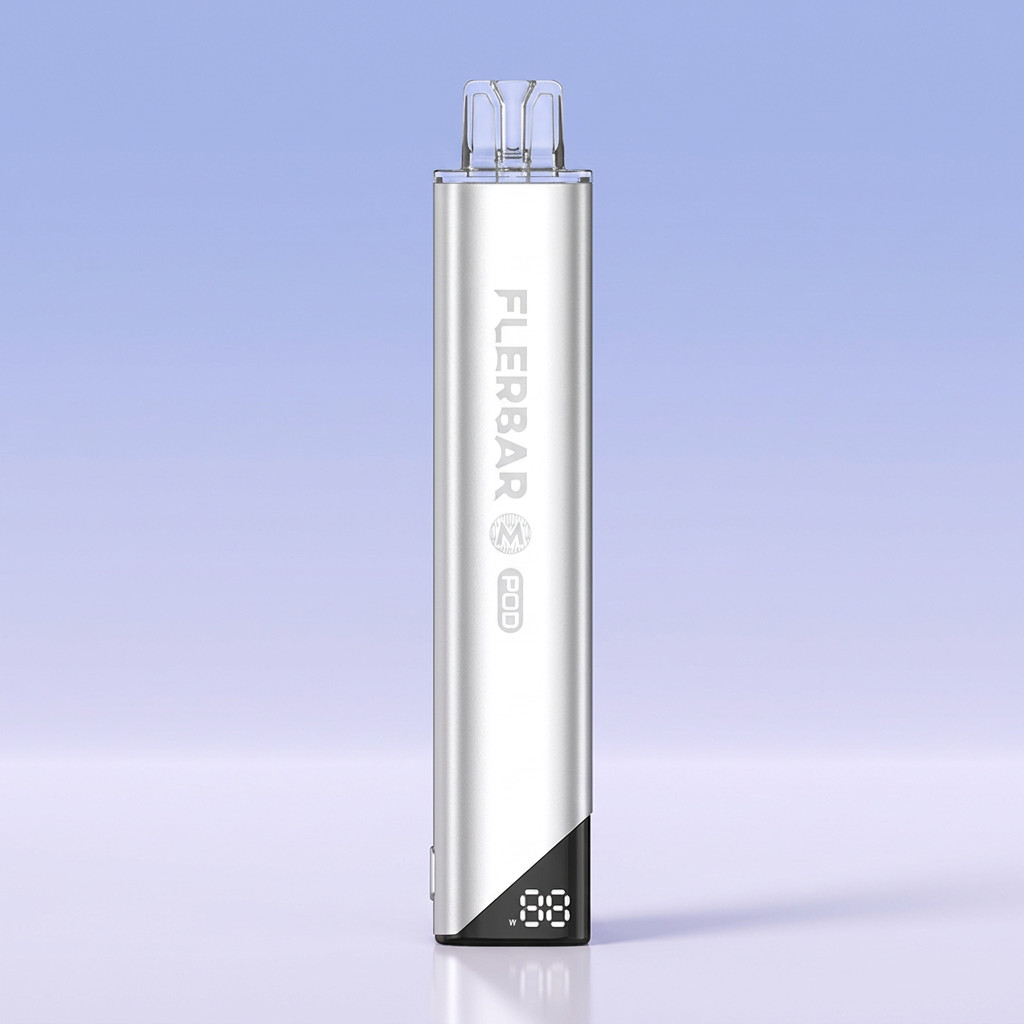 Flerbar M Akku Silber Zweitbild | Vapebazar Flerbar M Pod Kit Silber - Detailansicht