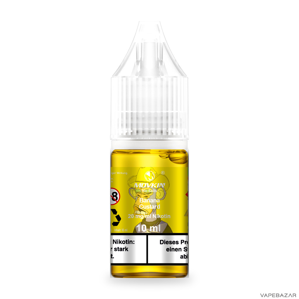 Mokvin Nic Salts Banana Custard Drittbild | Vapebazar Movkin Nic Salts Banana Custard - Produktbild