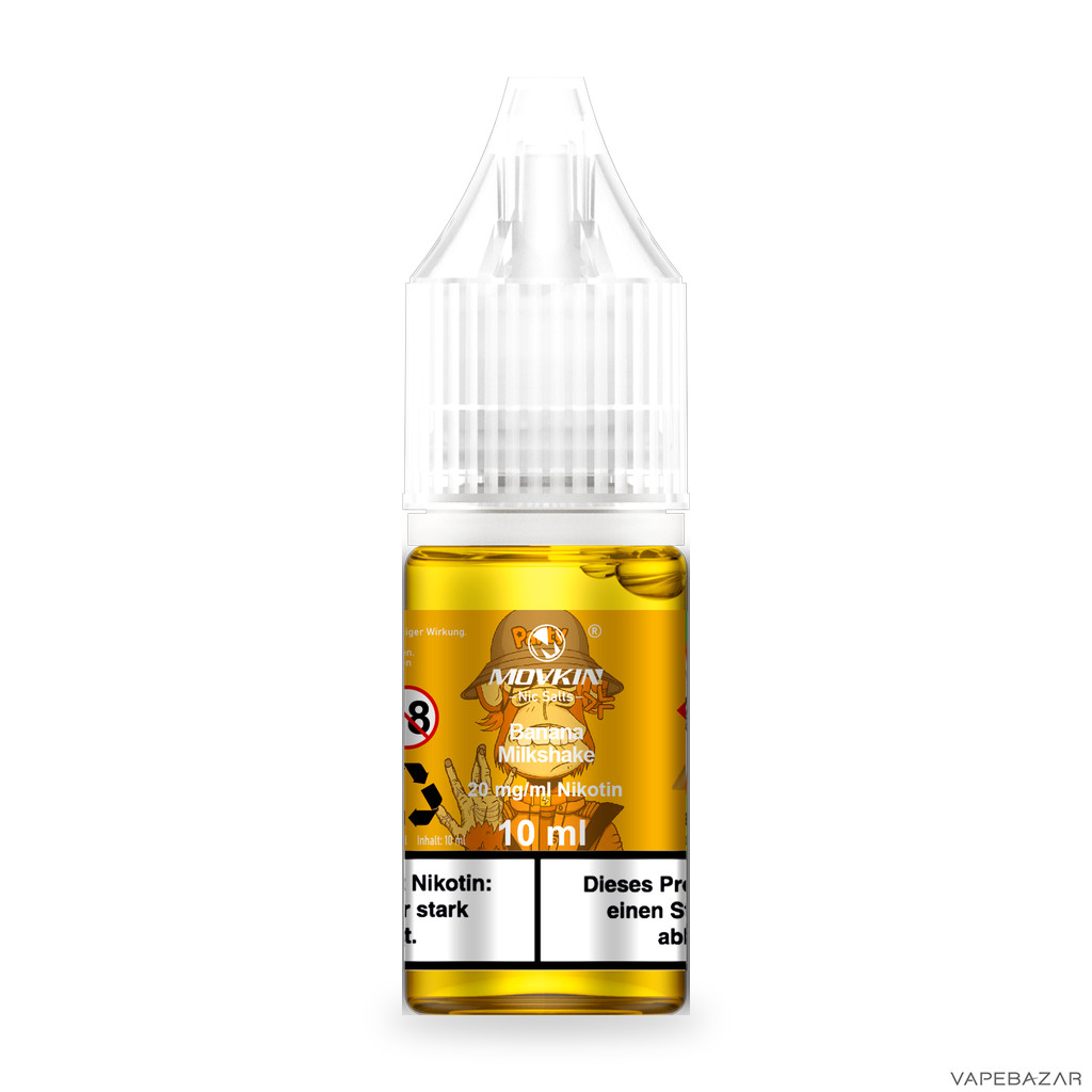 Mokvin Nic Salts Banana Milkshake Drittbild | Vapebazar Movkin Nic Salts Banana Milkshake - Produktbild