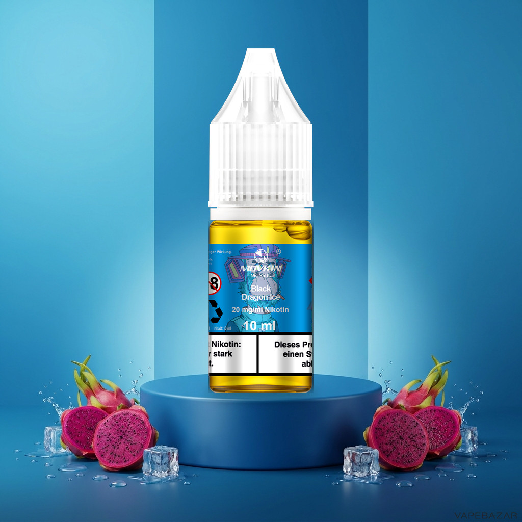 Mokvin Nic Salts Black Dragon Ice | Vapebazar Movkin Nic Salts Black Dragon Ice - 10 Ml Flasche Mit 20 Mg/Ml Nikotin