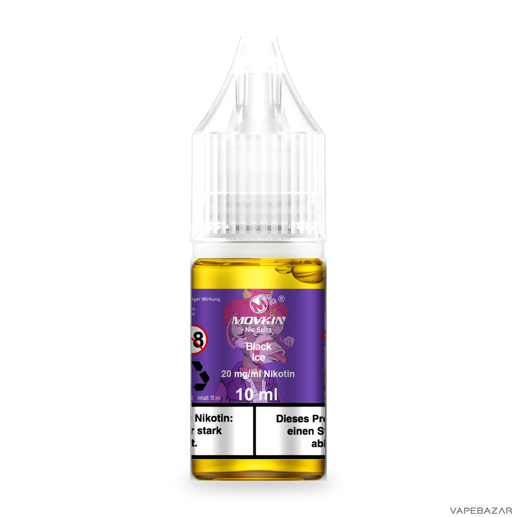Mokvin Nic Salts Black Ice Drittbild | Vapebazar Movkin Nic Salts Black Ice - Produktbild