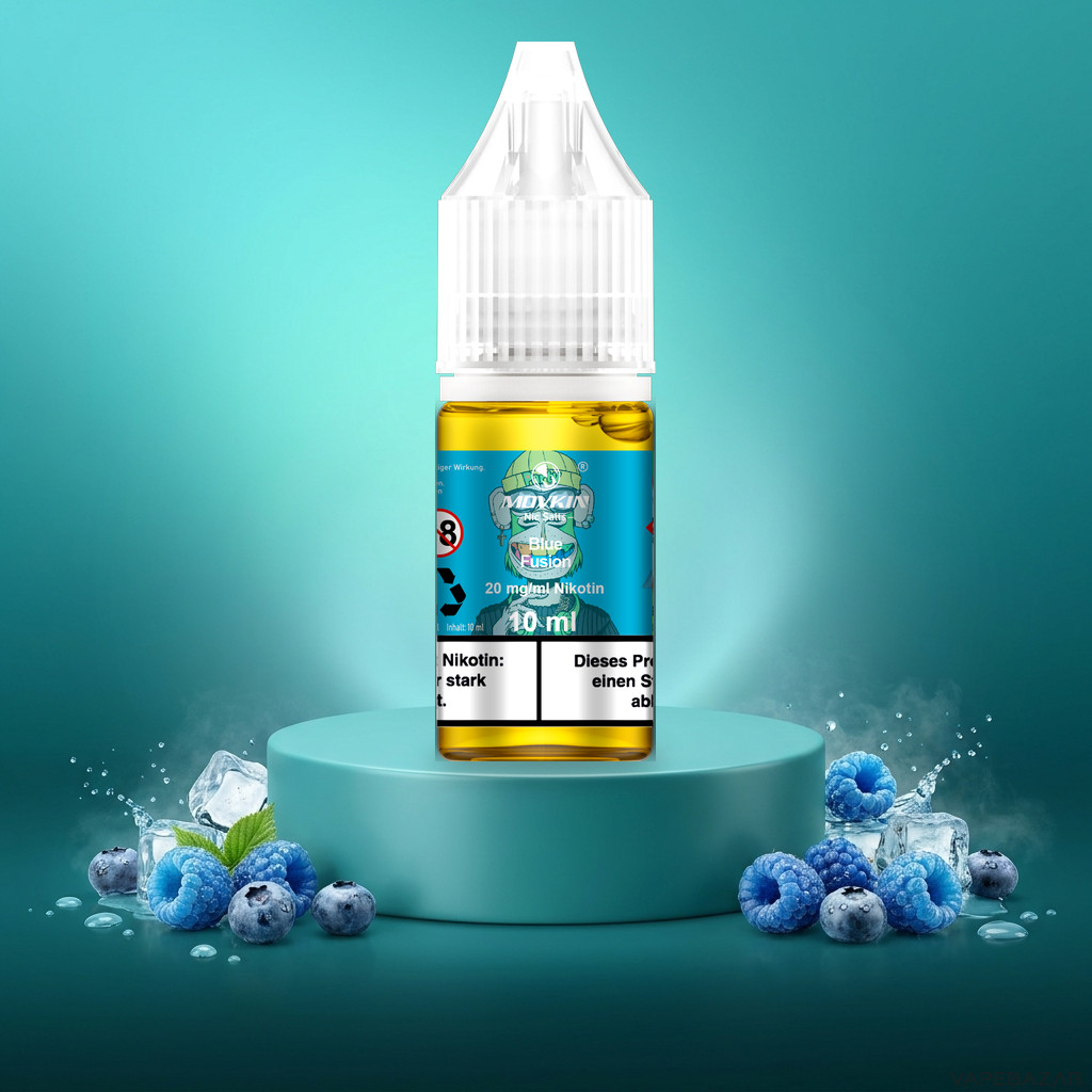 Mokvin Nic Salts Blue Fusion | Vapebazar Movkin Nic Salts Blue Fusion - 10 Ml Flasche Mit 20 Mg/Ml Nikotin