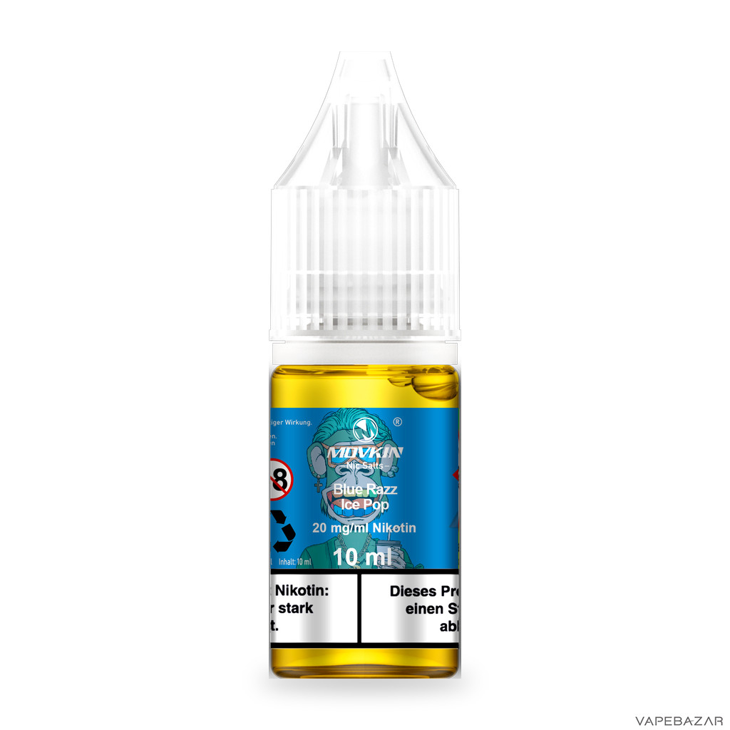Mokvin Nic Salts Blue Razz Ice Pop Drittbild | Vapebazar Movkin Nic Salts Blue Razz Ice Pop - Produktbild