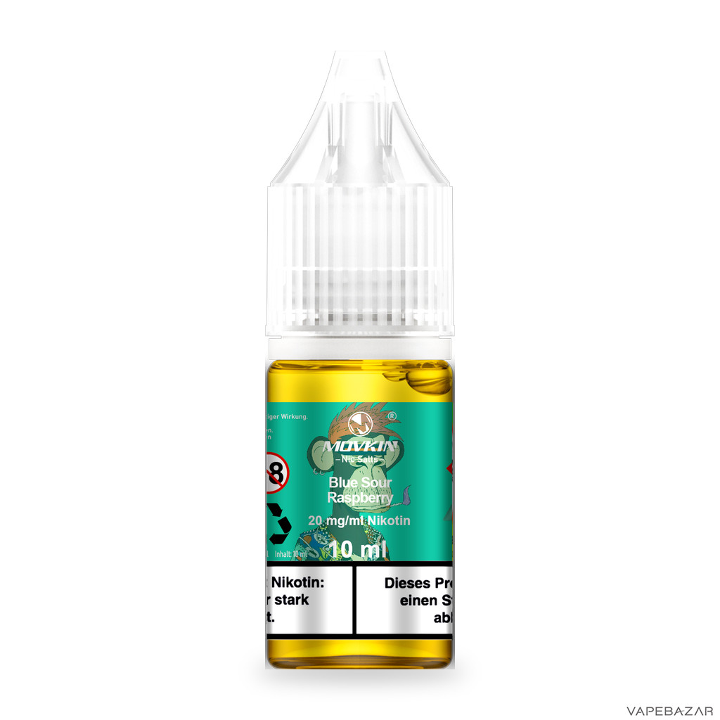Mokvin Nic Salts Blue Sour Raspberry Drittbild | Vapebazar Movkin Nic Salts Blue Sour Raspberry - Produktbild