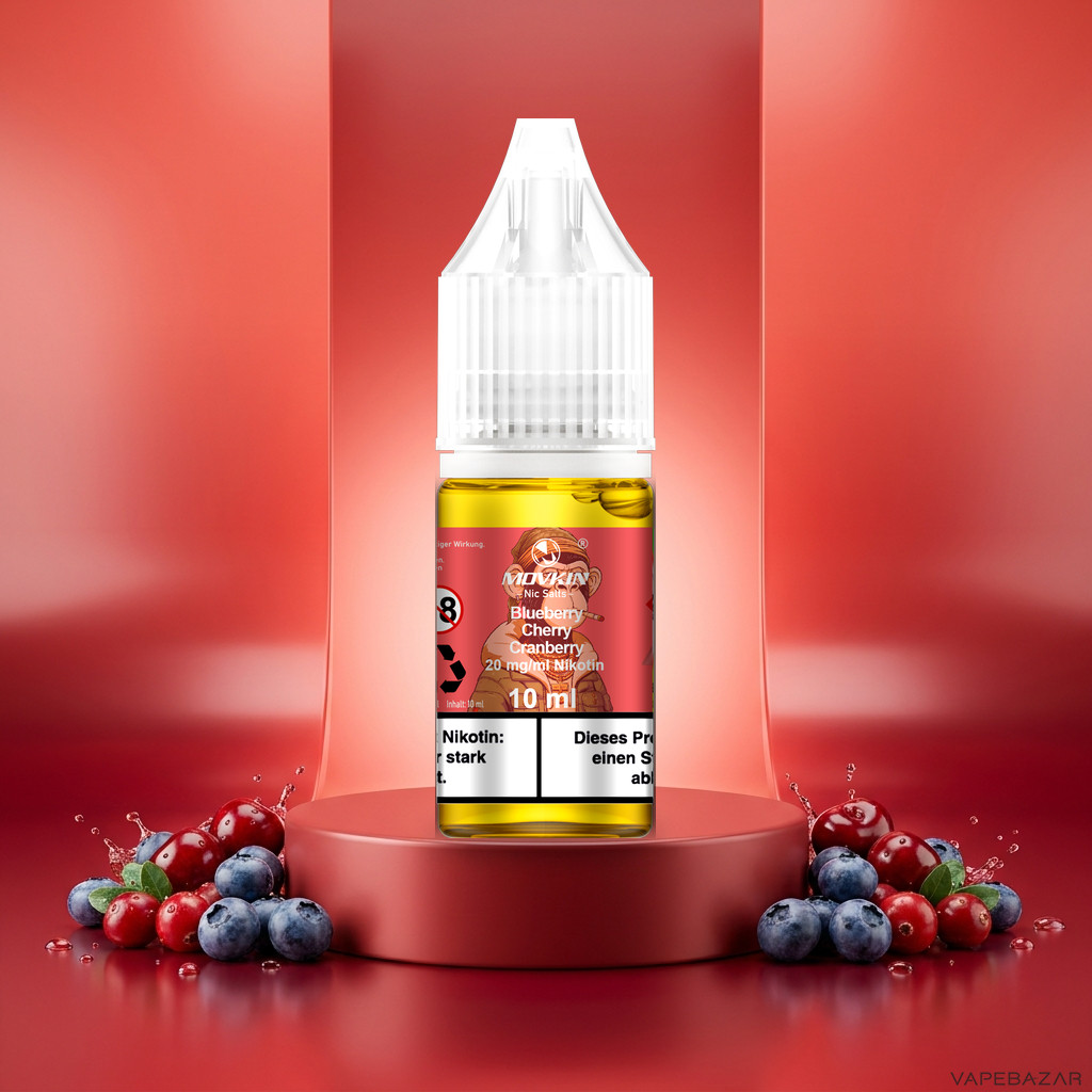 Mokvin Nic Salts Blueberry Cherry Cranberry | Vapebazar Movkin Nic Salts Blueberry Cherry Cranberry - 10 Ml Flasche Mit 20 Mg/Ml Nikotin