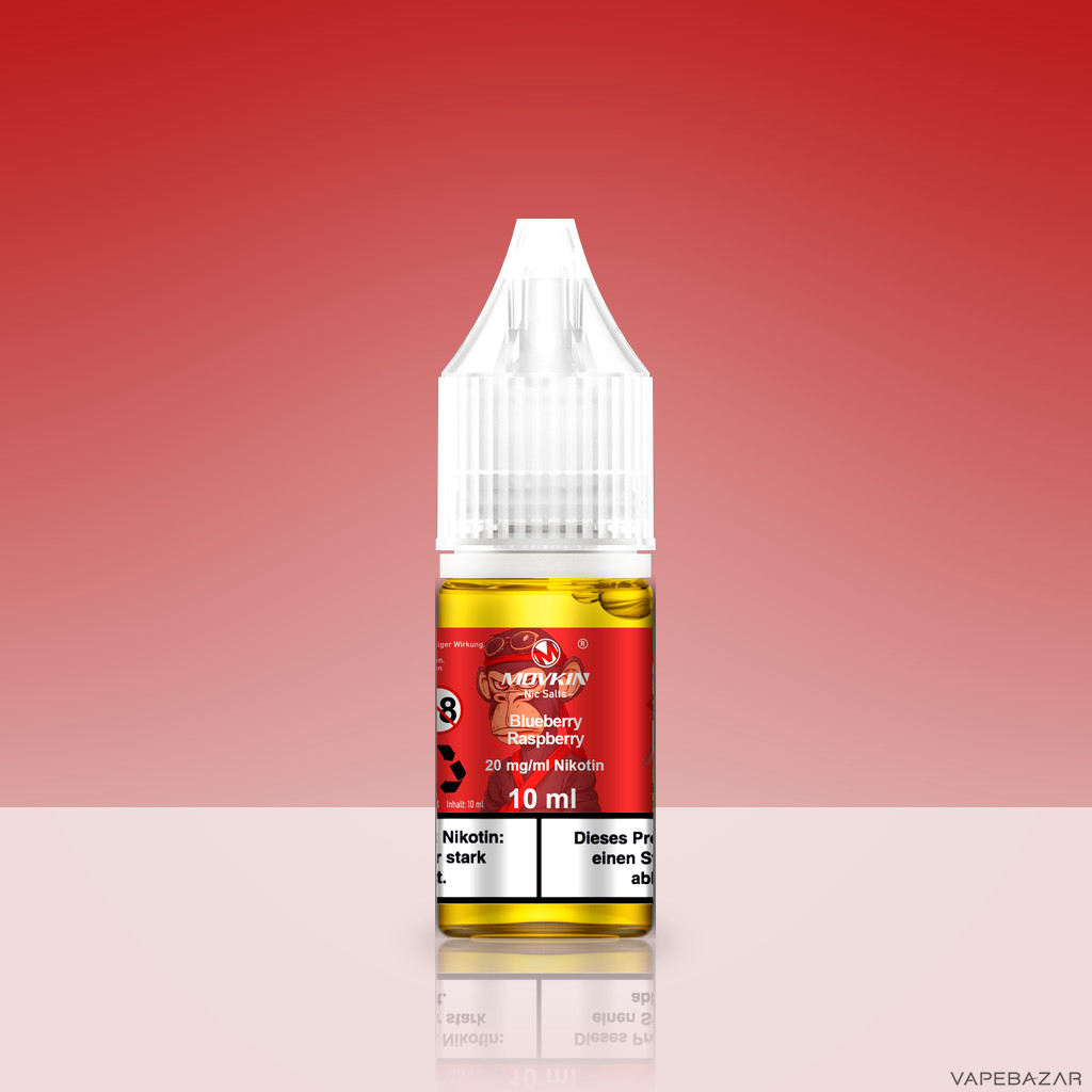 Mokvin Nic Salts Blueberry Raspberry Zweitbild | Vapebazar Movkin Nic Salts Blueberry Raspberry - Flasche Detailansicht