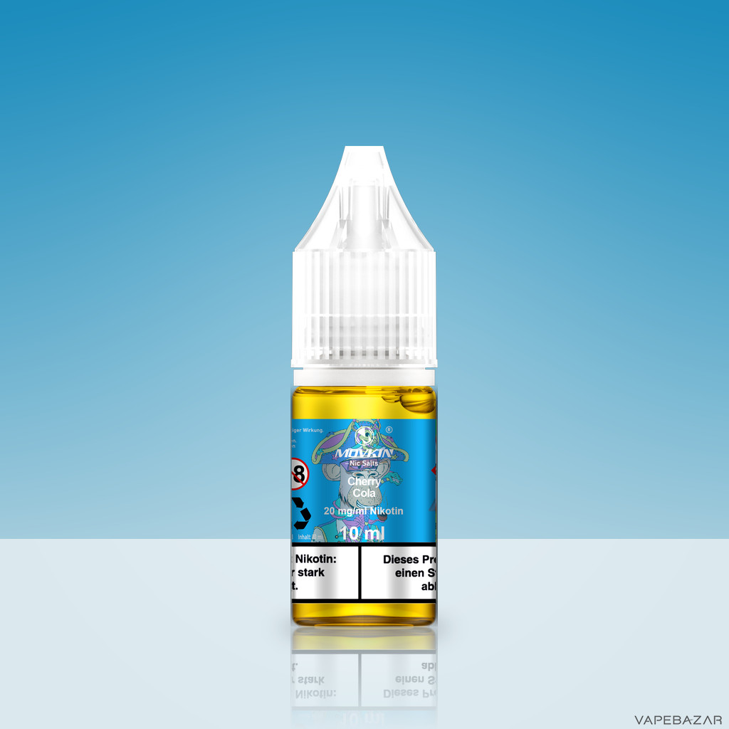 Mokvin Nic Salts Cherry Cola Zweitbild | Vapebazar Movkin Nic Salts Cherry Cola - Flasche Detailansicht
