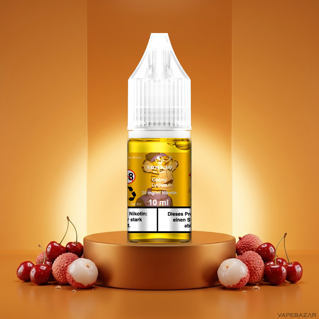 Mokvin Nic Salts Cherry Lychee | Vapebazar Movkin Nic Salts Cherry Lychee - 10 Ml Flasche Mit 20 Mg/Ml Nikotin