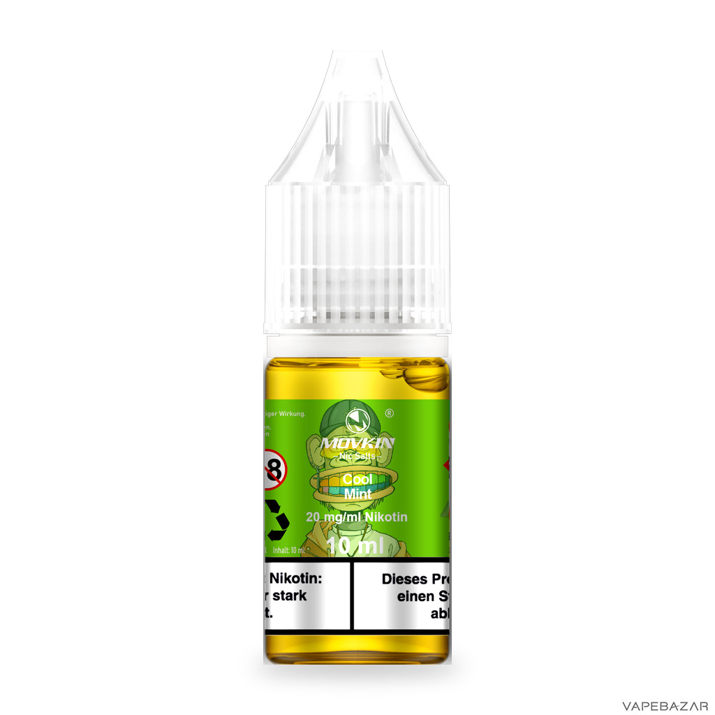 Mokvin Nic Salts Cool Mint Drittbild | Vapebazar Movkin Nic Salts Cool Mint - Produktbild