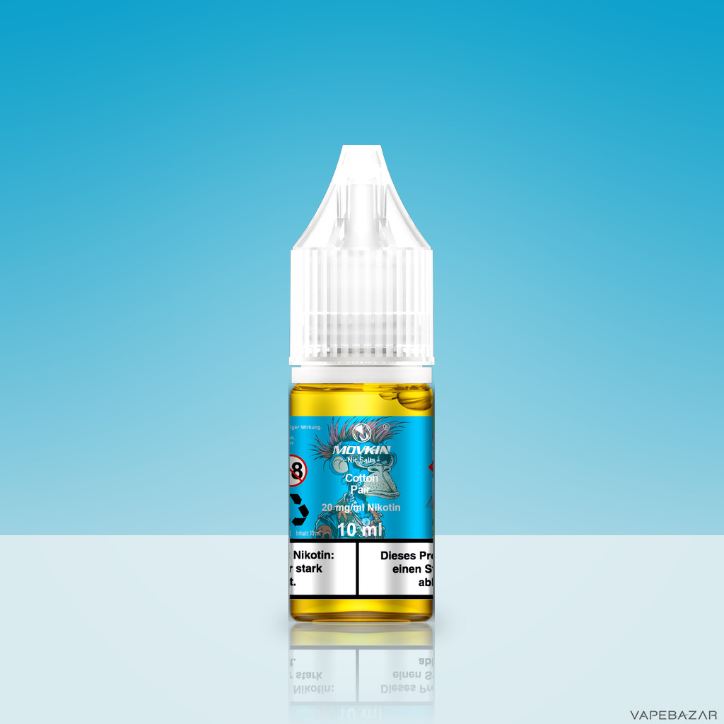 Mokvin Nic Salts Cotton Pair Zweitbild | Vapebazar Movkin Nic Salts Cotton Pair - Flasche Detailansicht