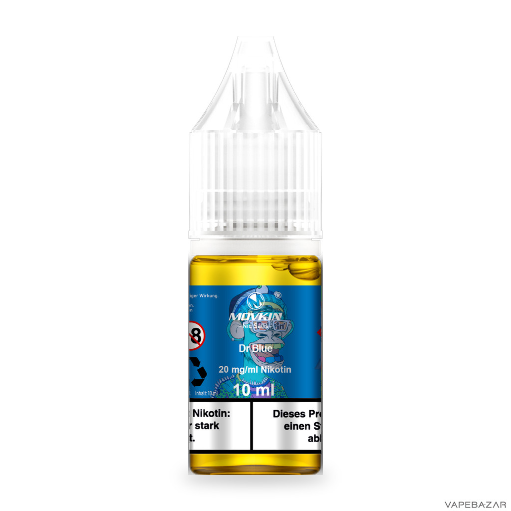 Mokvin Nic Salts Dr Blue Drittbild | Vapebazar Movkin Nic Salts Dr. Blue - Produktbild