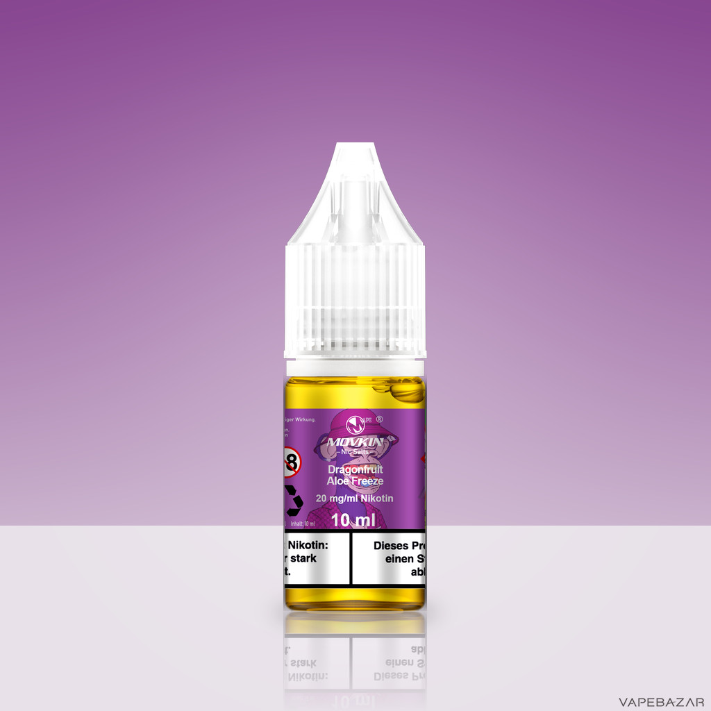 Mokvin Nic Salts Dragonfruit Aloe Freeze Zweitbild | Vapebazar Movkin Nic Salts Dragonfruit Aloe Freeze - Flasche Detailansicht
