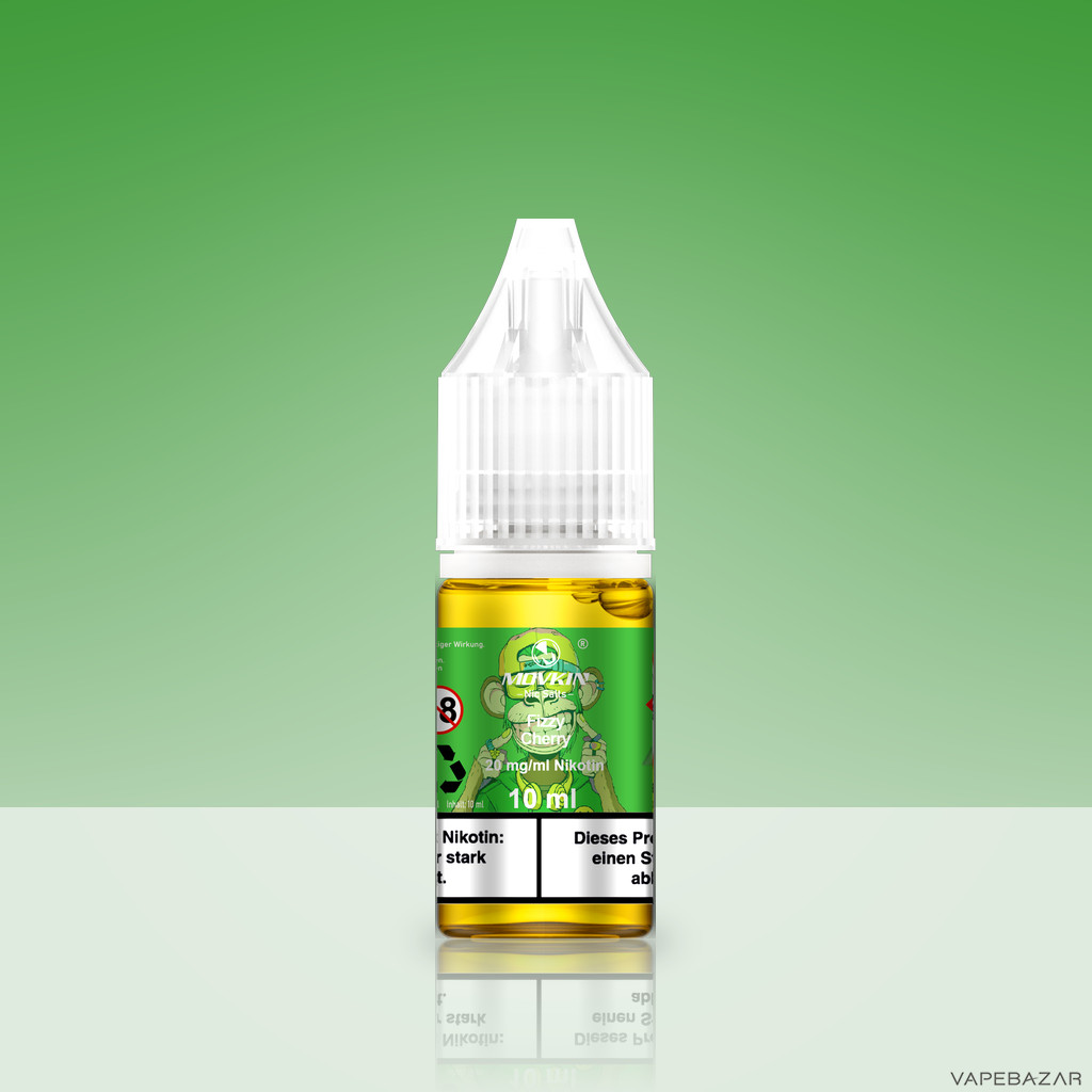 Mokvin Nic Salts Fizzy Cherry Zweitbild | Vapebazar Movkin Nic Salts Fizzy Cherry - Flasche Detailansicht